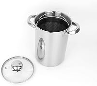 RUNZI Rozsdamentes Spárga Főző Gőzöléses Kosárral és Fedővel 16cm 4L 6