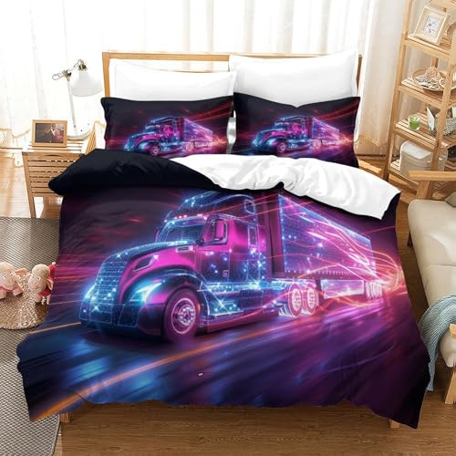 Housse de couette microfibre douce zippée pour lit enfant et ado grand format