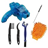 Bicycle Cleaning Brush Tools Set Including Bike Chain Scrubber, Suitable for Mountain, Road, City, Hybrid, BMX and Folding Bike, Bike Chain Cleaner (6Pcs)