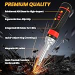 19-in-1 Ratcheting Multi-Bit Screwdriver Set, Magnetic Tip Screwdriver with Double-End Bits Storage, All-in-One Screwdriver Kit for Home Repair, DIY, Electronics & Automotive-Red