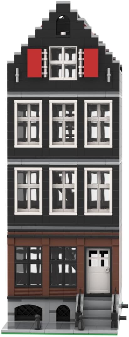 RIDID Modular Street View Building Kit, Amsterdam Canal House Nr 4 Model MOC Bricks Toy Sets, Creative Gifts for Adults (1098PCS), 1345I615O1LYAJTW2AN9PVKJ6