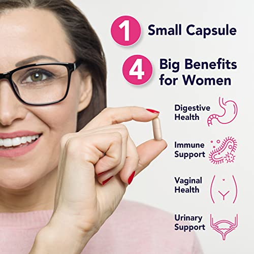Bio360 Probiotics For Women, Vaginal & Digestive Health, Targeted Probiotic Formula 8 Strains 25 Billion Cfu, Cranberry, Zinc & Vitamin B2, Stable Blister Pack, 30 Vegan Supplements #TOP3