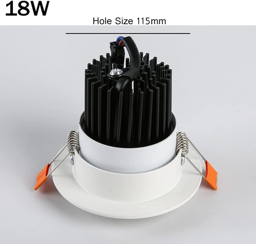 3-6 Inch Adjustable Eyeball Gimbal LED Recessed Ceiling Lighting 3-30W High Brightness Downlight Wafer Light 3000K/4000K/6000K Selectable Spotlights