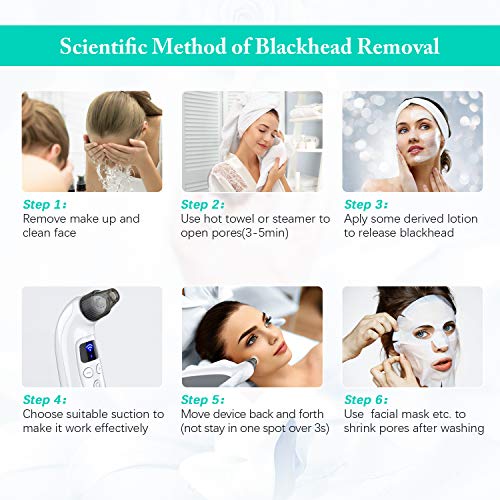 Blackhead Remover Vacuum Pore Cleaner with Camera, Oiiwak 5MP WiFi Pore Extractor with 5 Adjustable Suction Power and 3 Probes, USB Rechargeable Comedone Cleaner (Work for iOS/Android Phone)