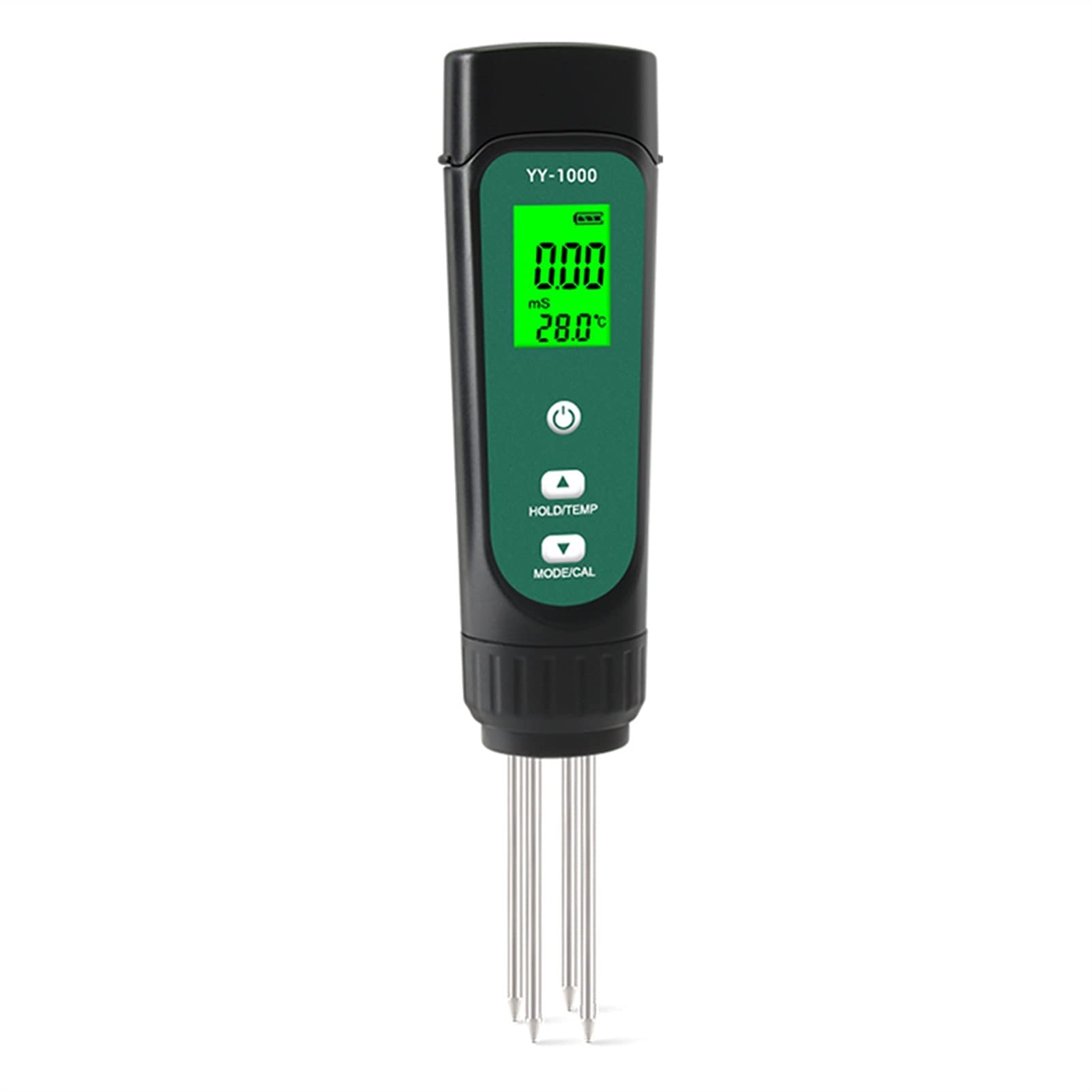 Mmhhhg Backlight Moisture Meter, 3 In 1 Digital Soil Moisture Temperature Meter Humidity Tester Led Display Remove Probes Test Analyzer For Planting Farm Tool(Backlight)