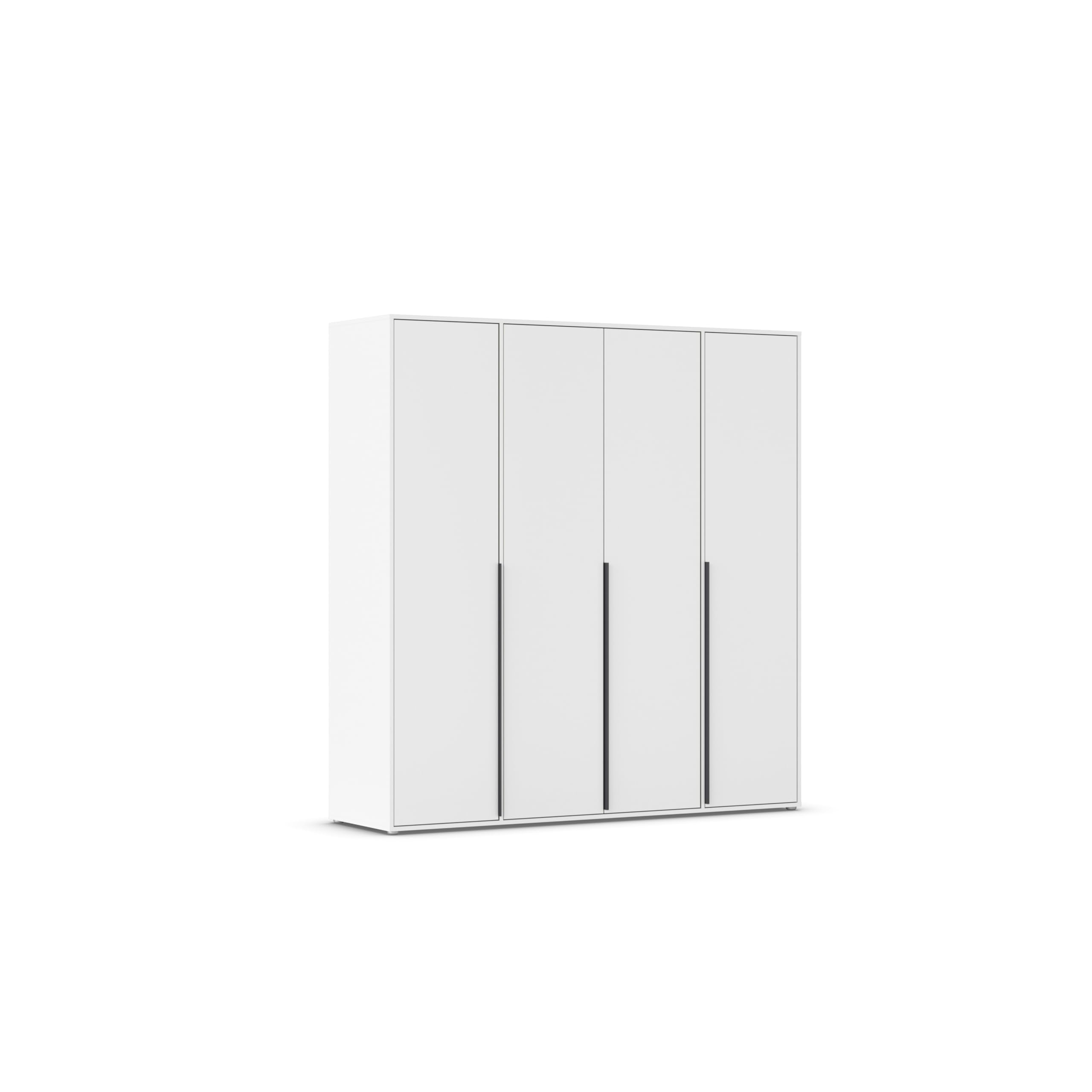 Rauch Möbel NAGATA, Kleiderschrank, Farbe Weiß, Breite 187 cm | Schrank, Mehrzweckschrank, 4-türig, für Schlafzimmer, Kinderzimmer, Studentenwohnung, Garderobe, Homeoffice