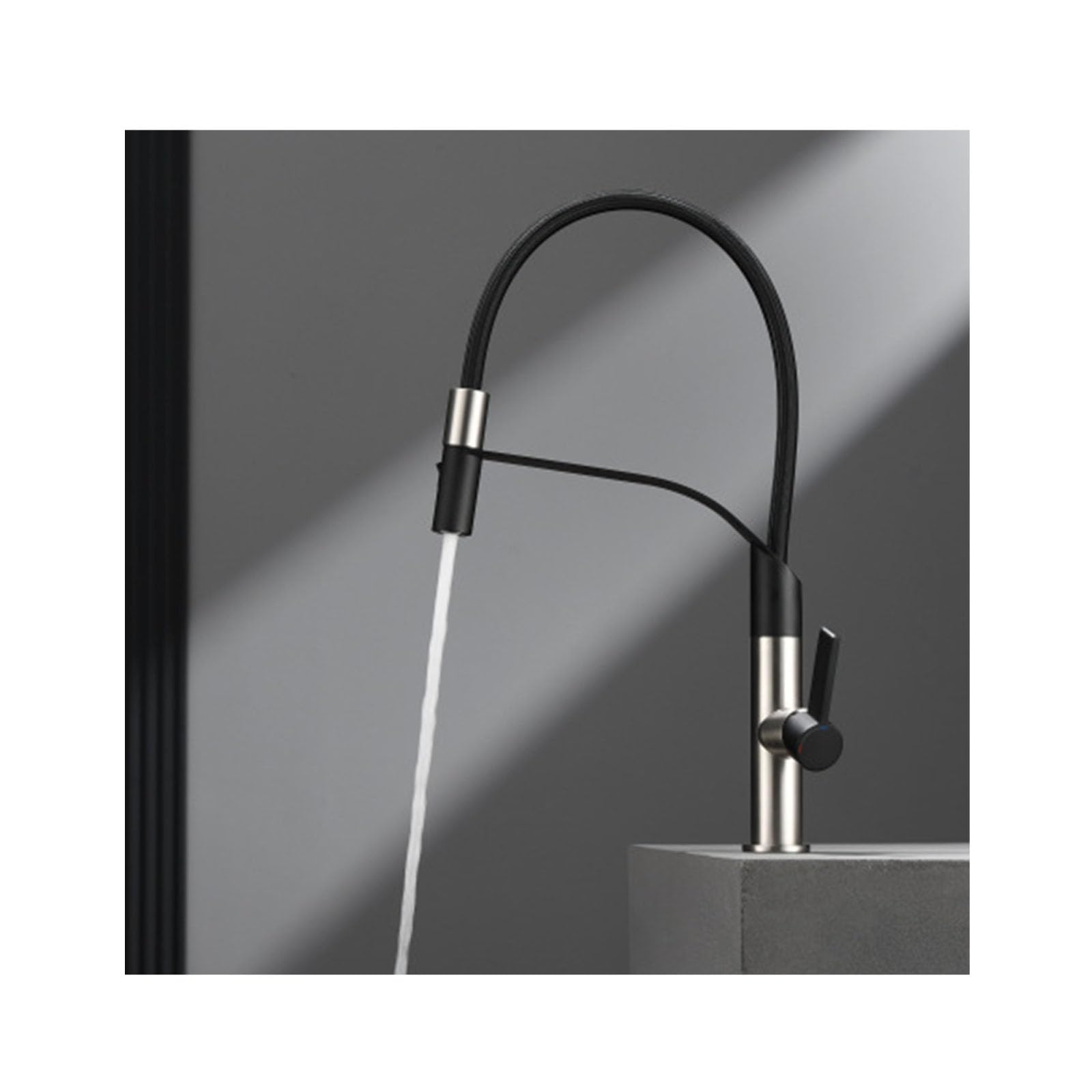 ASerZenith Kitchen Faucet With Pull Down Sprayer,Single Handle Bathroom Sink Faucet Pot Filler,Brass Vessel Sink Faucet For Rv Mobile Home Hotel,Brushed Nickel