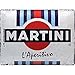 Nostalgic-Art Martini - L'Aperitivo Racing Stripes, Diseño Vintage Decorativo, 30 x 40 cm, 23290
