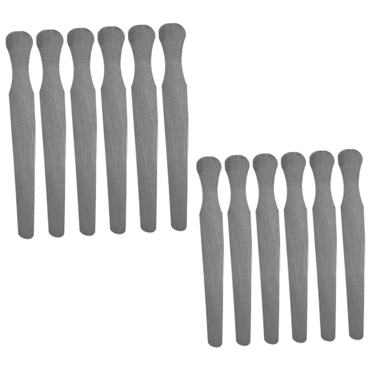 12pcs Stainless Steel Tongue Depressors Grade Dental Sticks for Oral Examination and Laboratory Stirring Reusable Clinic Tools