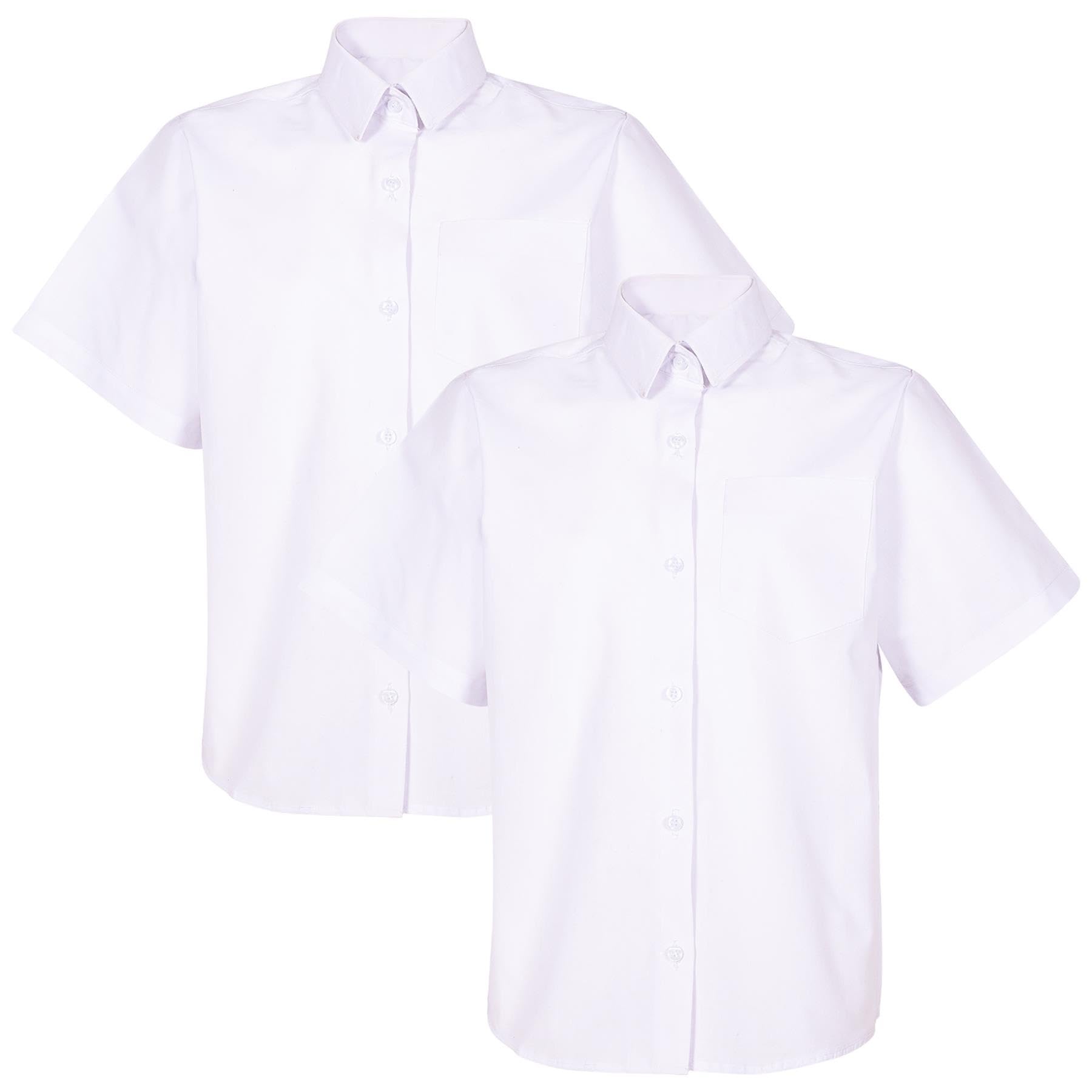 A2z 4 Kids Girls White Pack Of 2 Plain School Uniform Shirts - Uf Shirt 564 2 Pack 11-12