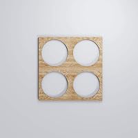 Vista 114 de 23 3/8"W X 23 3/8"H Large Wembley Decorativos Paneles De Pared De Madera De Calado, Aliso