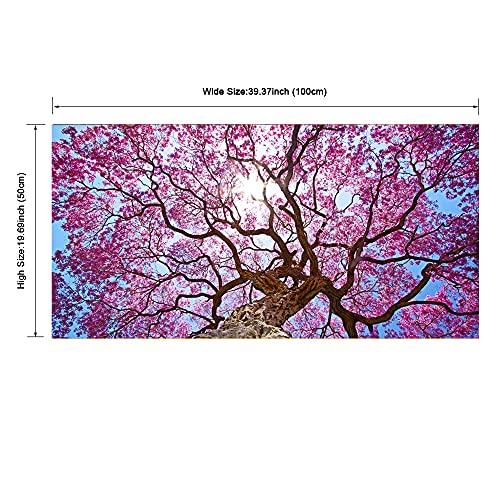 Pyradecor Cherry Blossom Tree Large Modern Floral Giclee Canvas Prints On Stretched Landscape Canvas Wall Art Spring Pink Flowers Pictures Paintings Artwork For Living Room Bedroom Home Decorations L #TOP6