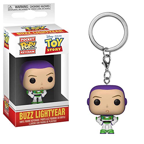 Funko POP! Keychain: Disney Pixar: Toy Story - Buzz Lightyear Collectible Figure - Collectable Vinilo Mini Figure Llavero Novedoso - Relleno De Calcetín - Idea De Regalo - Mercancía Oficial