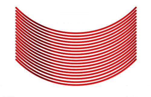 エムディーエフ リムストライプ ミラータイプ ミラーレッド 4mm幅 17インチ RIM-4M-MR-17N