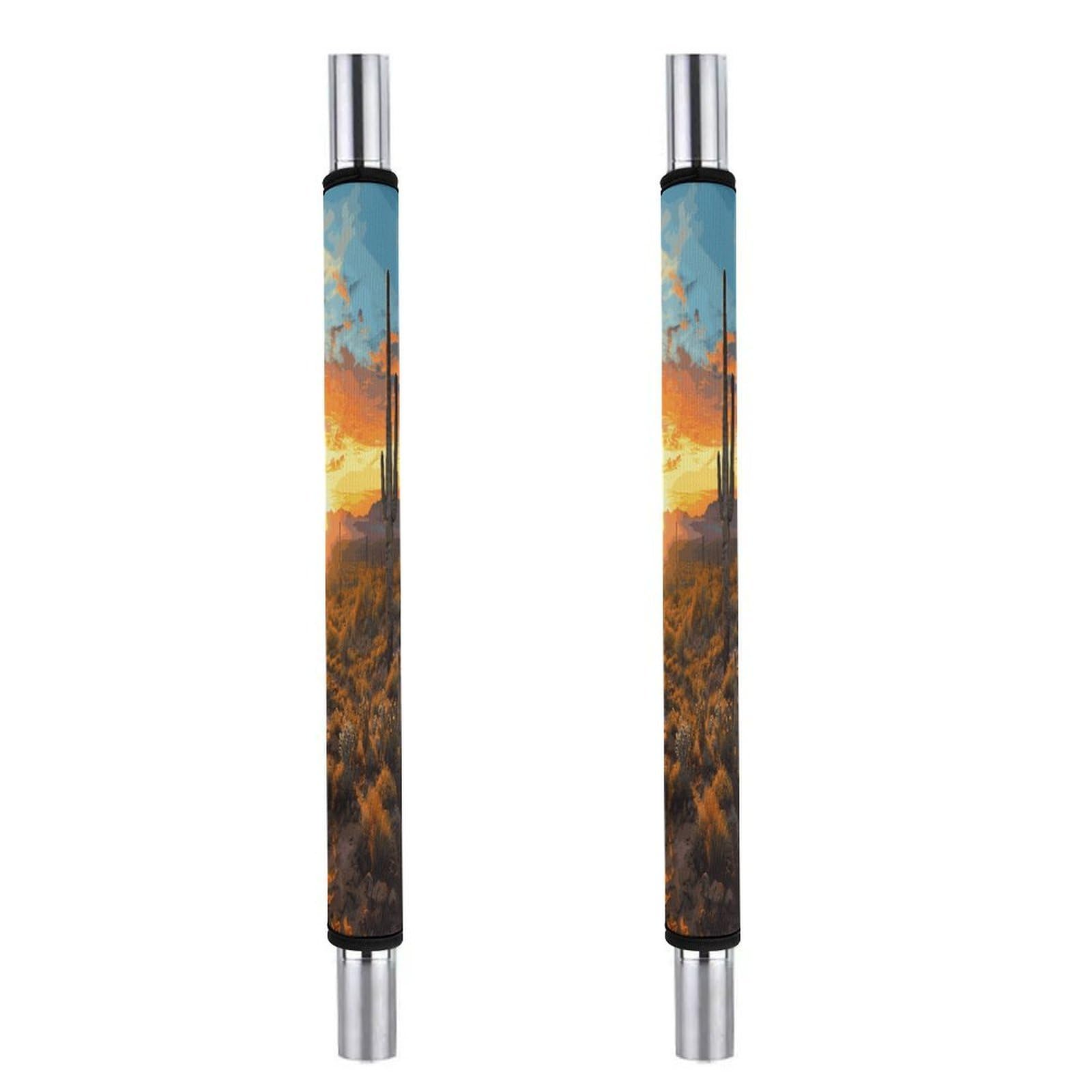 Khauerbc Style Saguaros At Sunset Refrigerator Door Handle Covers,Non-Slip,Washable.kitchen Decor Handles Kitchen Decor Keep Appliance Clean,Adjustable Handle Protectors As Door Handle Anti-Slip Cover