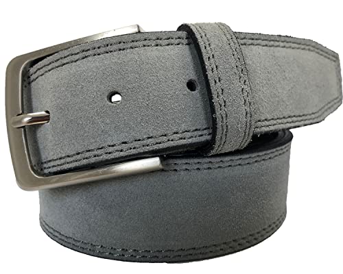 HAND MADE ITALIAN SUEDE LEATHER BELT MEN 40MM
