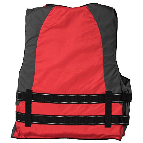 Multi-Sport Life Vest With Hi-Visibility Reflective Panels And Threading By Crown Sporting Goods (Red) #TOP2