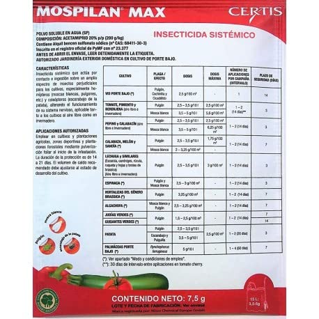 Peyca Mospilan MAX, insecticida sistémico con Acetamiprid 20% p/p Cover
