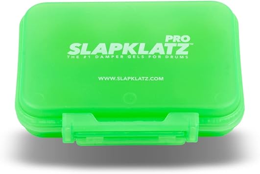 PRO Drum Gel Dampers Alien Green 12 Pads in 3 Sizes Storage Case Included
