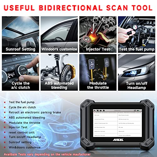 ANCEL V6 PRO+ Bidirectional Scan Tool with 2-Year Updates($400 Value), 2024 Newest Automotive Diagnostic Scanner with Key Programming/All System Scan/25+ Resets/TPMS/EPB/DPF/Android 10.0