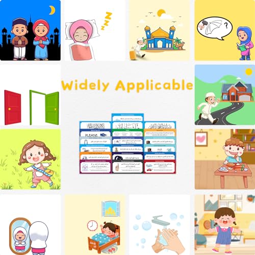 Sticker removible de familia con frases árabes islámicas 19 piezas miniatura 5