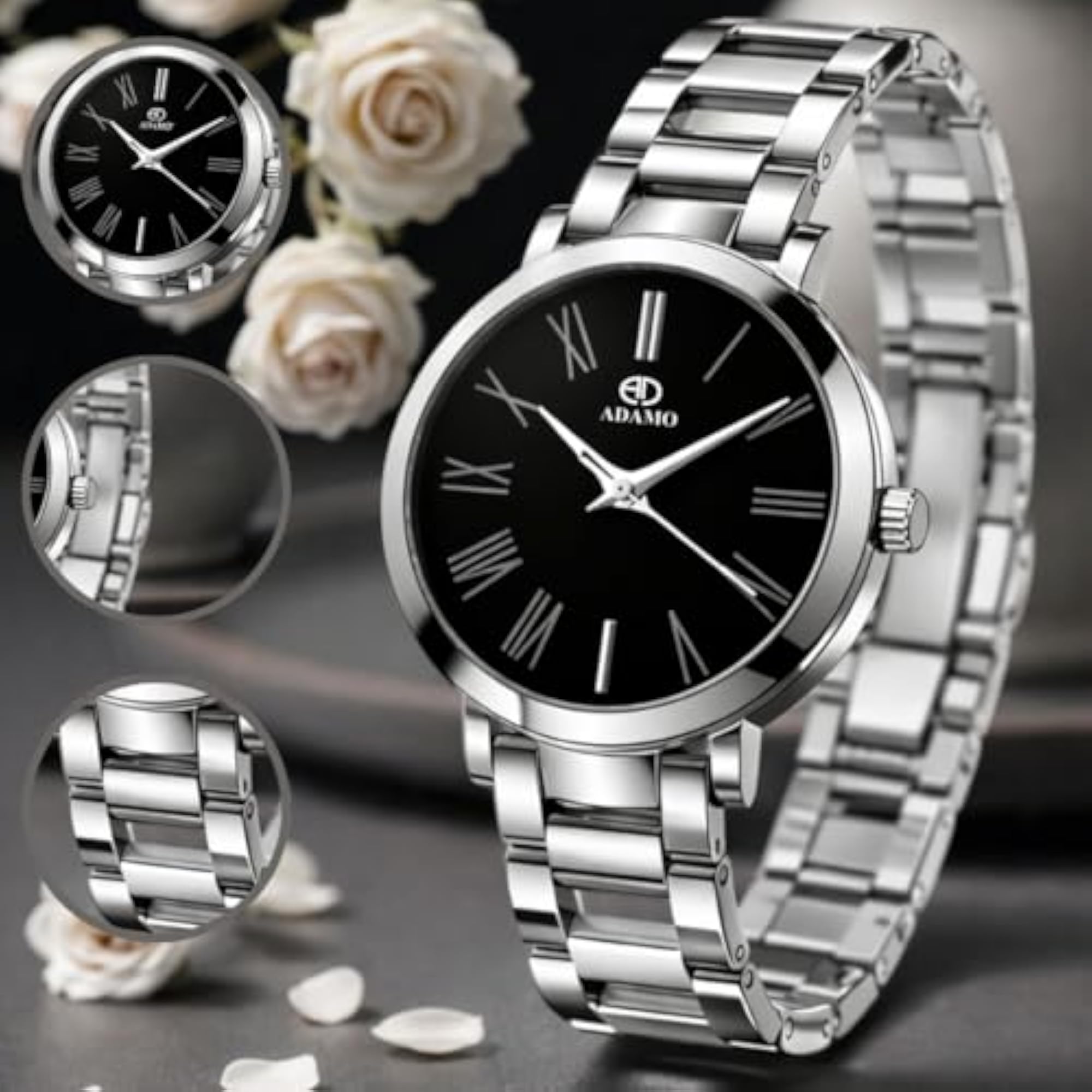 Unisex Analog Watch with Black Dial and Colored Strap