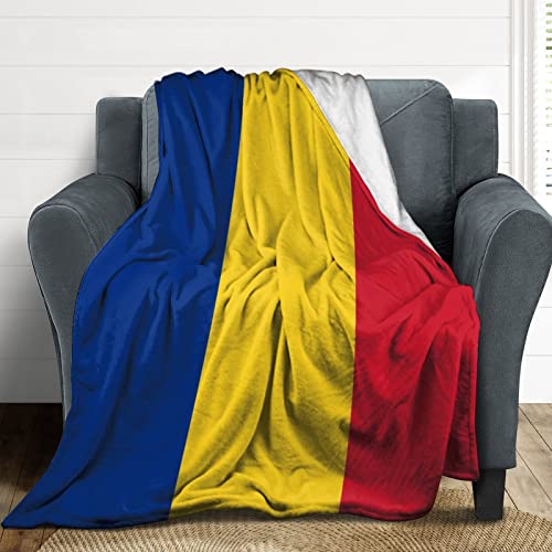 Couverture drapeau de la Roumanie en flanelle douce pour canapé et lit de 76x101 cm - 7