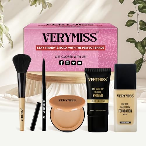 Verymiss Makeup combo for women & Girls I Long lating I Waterproof I Best Makeup Combo for Women I High Coverage I Pack of 5