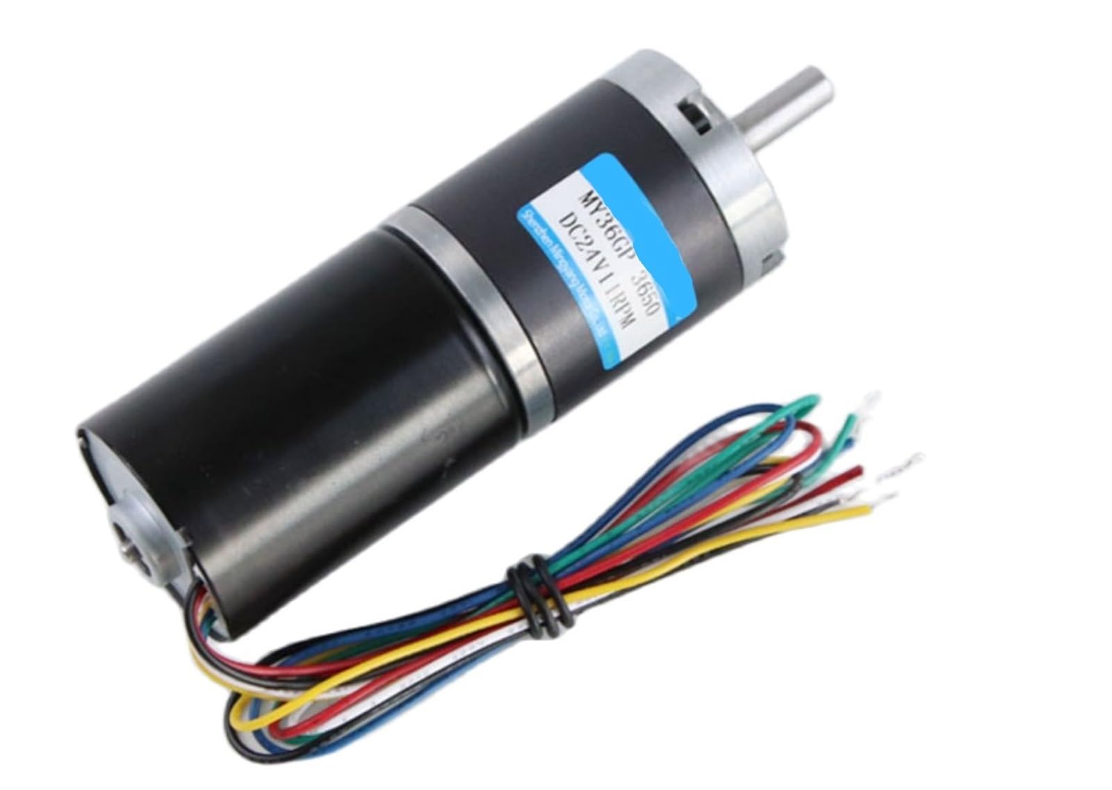 JJHQOKYNA 12V 24V 15W Planetary Brushless DC Gear Motor 36MM with Brake 6 Lines 36GP-3650 Low Speed Small(6mmMotor and Bracket,12V 160RPM)