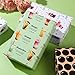 Pineraap Bubble Tea Wrapping Paper 12 Sheets Boba Themed Designs Gift Wrap for Bubble Tea Lovers, Tea Shops, Birthday, Party, 20
