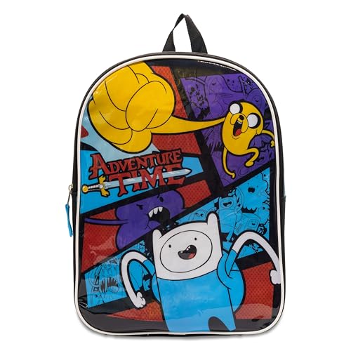 Fast Forward Mochila infantil de 38 cm | Mochila para meninos e meninas | Alças acolchoadas e compartimento grande com zíper | Material escolar, Hora de Aventura, 15 Inch, Moderno