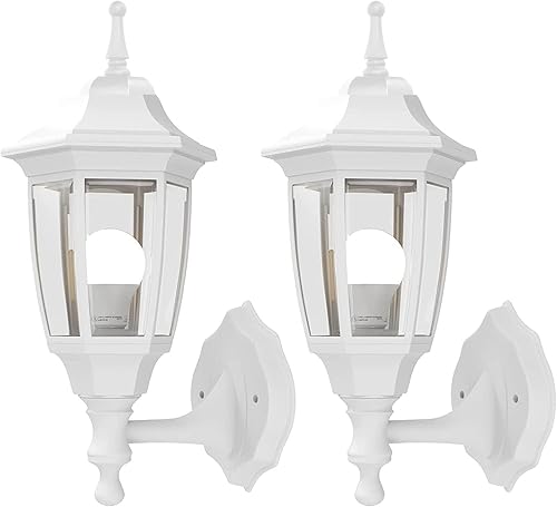 EMART Luz de porche frontal para exteriores, anticorrosión exterior, aluminio impermeable y pantallas de vidrio, lámpara moderna para exteriores,