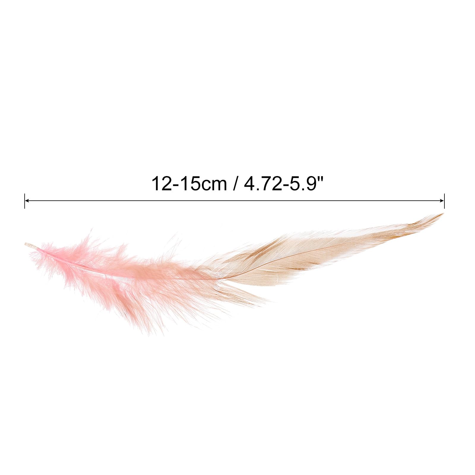 PATIKIL 100 Plumes De Coq Naturelles 3-5 Pouces – Noir Élégant Pour Attrape-Rêves, Costumes, Mariage & DIY Artisanat