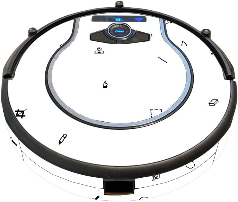 MightySkins Skin Compatible with Shark Ion Robot 750 Vacuum Minimal Coverage - Pixel Pattern | Protective, Durable, and Unique Vinyl wrap Cover | Easy to Apply, Remove | Made in The USA