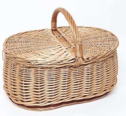 Tigana Einkaufskorb Aus Weide – Pilzkorb, 44x30 Cm, Stabil, Handarbeit