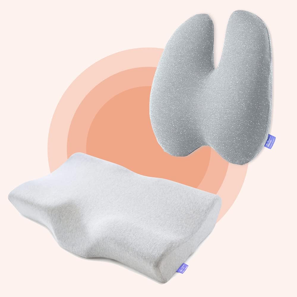 C CUSHION LAB Back & Neck Relief Comfort Bundle