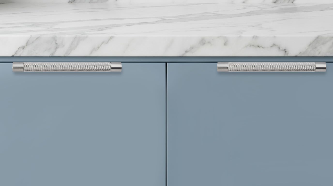 Finger Brushed Nickel Appliance Pull, 3 in (76 mm) — KHTUMEWARE