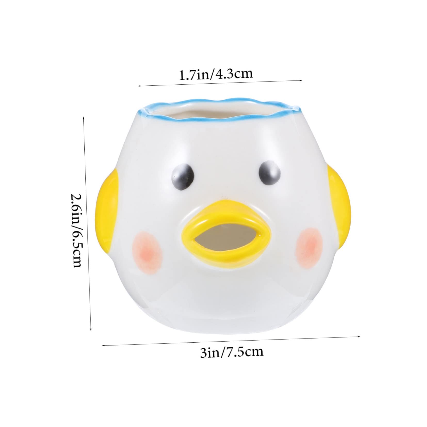 Garneck Egg Yolk Separator Separating for Separated White Yolk Remover Separator Tool Separation Separators Chicken Eggs Separator Egg Separator Egg Splitter Egg Yolk Splitter Ceramics
