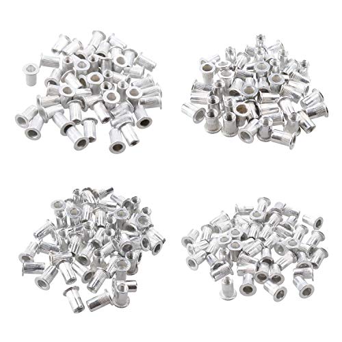 M3 M4 M5 M6 Alu Nut Serts Riveting Threaded Inserts Blindnut Rivnut 200pc