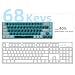 MageGee Portable 60% Mechanical Gaming Keyboard, LED Blue Backlit Compact 68 Keys Mini Wired Office Keyboard with Red Switch for Windows Laptop PC Mac - Black/Grey