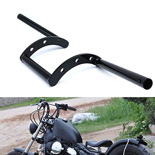 Mooreaxe Motorcycle Drag Handlebar 1 inch Z Bars for Harley Custom Bobber Softail