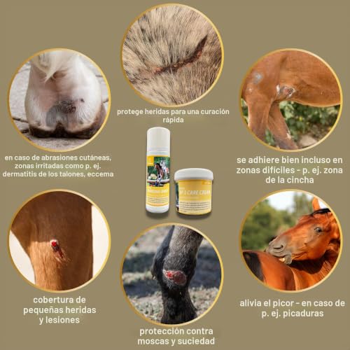 Miniatura 3 de Pomada De Zinc Spray De Zinc Perro Caballo Pomada De Spray Para Heridas Protección Animales Pomada Óxido De Zinc Curación De Heridas Desinfección De Heridas Parche De Spray Y Crema De Zinc 2 250ml
