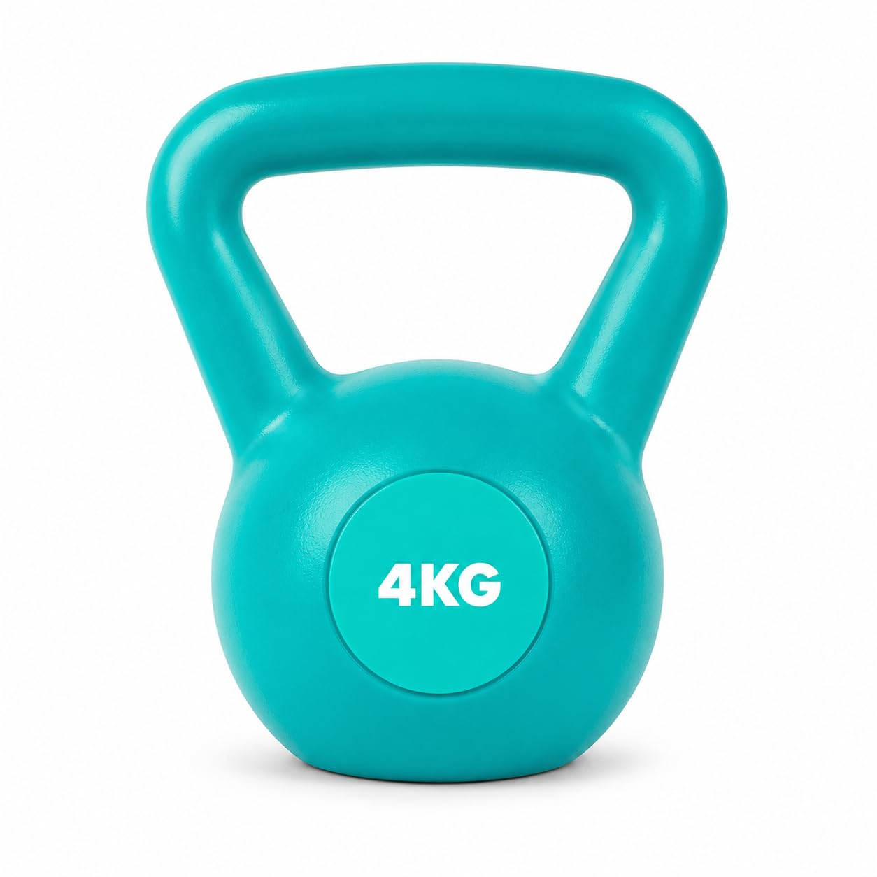 4kg Kettlebell Weight, Cast Iron Kettlebell for Home Gym Fitness, Strength Training, Cardio, Balance, Endurance & Full Body Workouts (Green, 4KG)