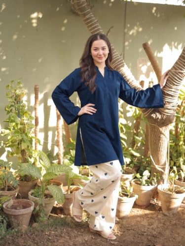 Image of ANNI Designer Farshi Salwar Suit Set for Women Viscose Solid | Co-ords Set for Woman | Kurta Palazzo 2 Piece Outfit | Mandarin Neck Full Sleeve Regular Fit Ethnic Dress Stylish Womens