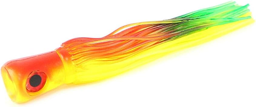 Big Chugger Cupped Marlin Lure with Dual Skirts Rasta