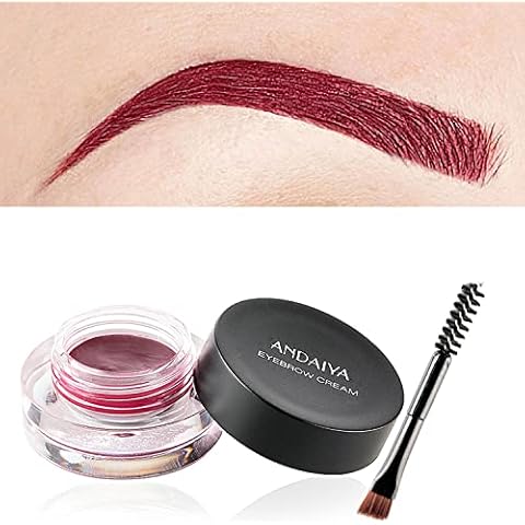 MAEPEOR 12 Colors Eyebrow Pomade Full-pigmented Long Lasting Waterproof Eyebrow Cream Gel Filling & Shaping Tinted Eyebrows Enhancers with Brush for Daily or Cosplay (09 Wine) Cover