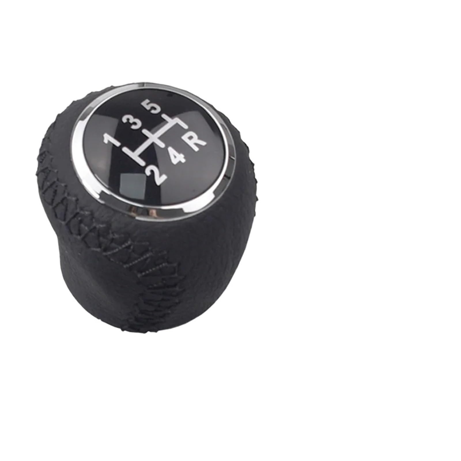 GLBLPEXELR Leather Gear Knob for Fiat Grande Punto 2006-2012 Linea 2007-2015 5/6Speed Gear Shift Lever Handle Knob Stick Head(5 Speed)