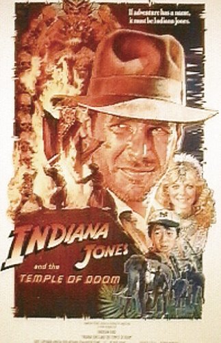 Póster Indiana Jones Temple Of Doom (68cm X 101cm) – Para Coleccionistas Y Cinefilos