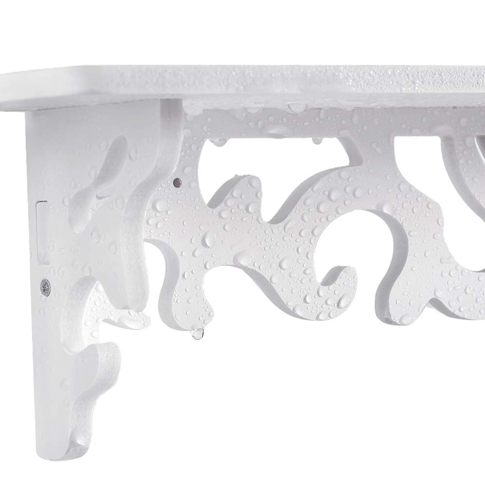 GOTOTOP Set di 3 scaffali a muro galleggianti Scaffale moderno europeo scaffale a muro di visualizzazione scaffale bianco di stoccaggio per il soggiorno casa ufficio
