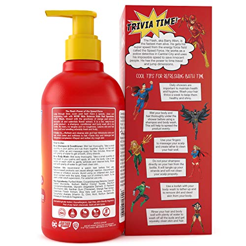 Image of WOW Skin Science Kids 3 in 1 Wash - Shampoo + Conditioner + Body Wash - Red Speedster FlashEdition - No Parabens, Color, Mineral Oil, Silicones & Sulphate, 300 ml